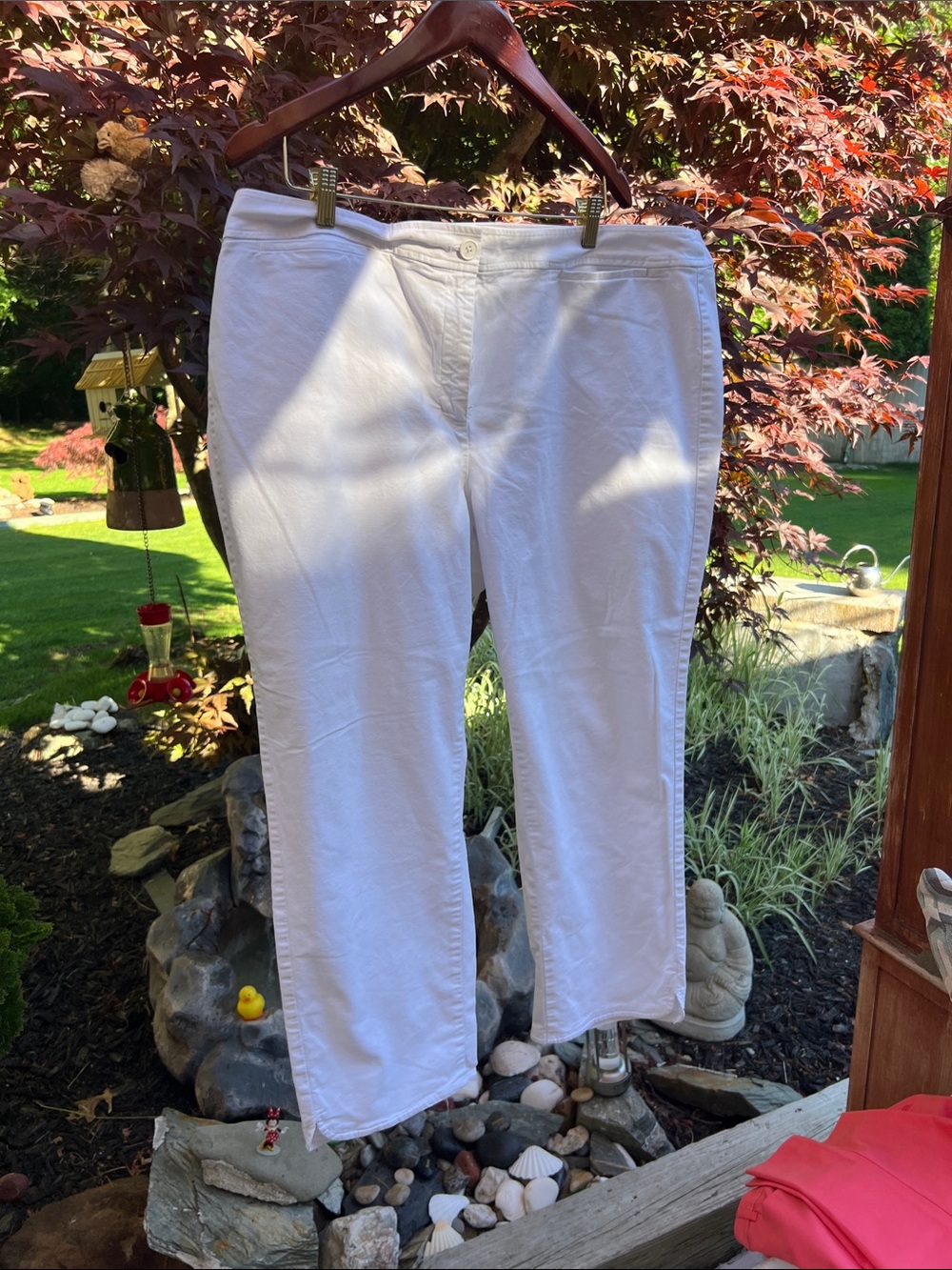 Talbots White Straight-Leg Jeans